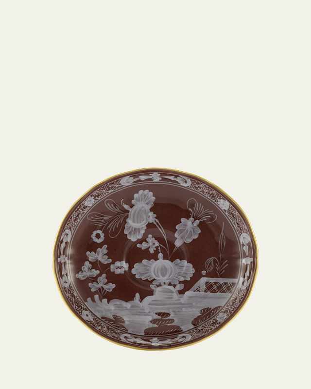 Oriente Italiano Coffee Saucer, Castagna